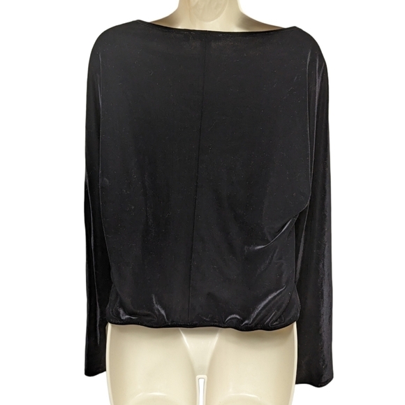 Anne Klein NWT Velour Wide Neck Top Sz L - Picture 2 of 12